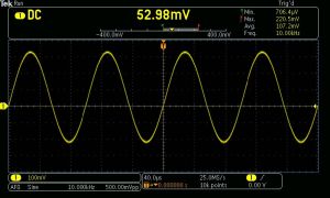 Visualizzazione voltmetro digitale e frequenzimetro